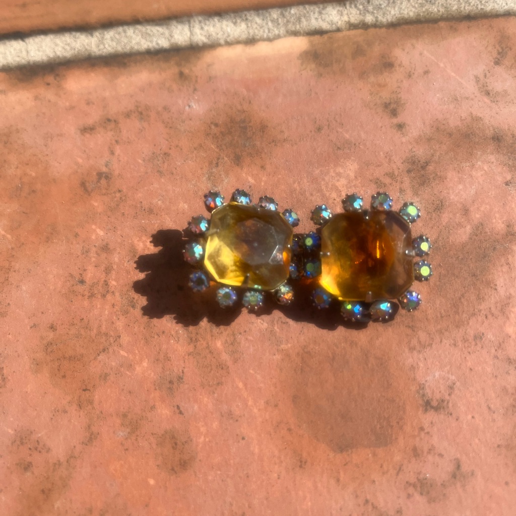 Antique Clip On Earrings